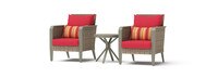 Grantina™ Club Chairs and Side Table - Sunset Red