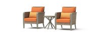 Grantina™ Club Chairs and Side Table - Tikka Orange