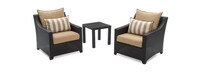 Deco™ Set of 2 Sunbrella® Outdoor Club Chairs & Side Table - Maxim Beige