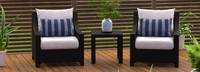 Deco™ Set of 2 Sunbrella® Outdoor Club Chairs & Side Table - Navy Blue