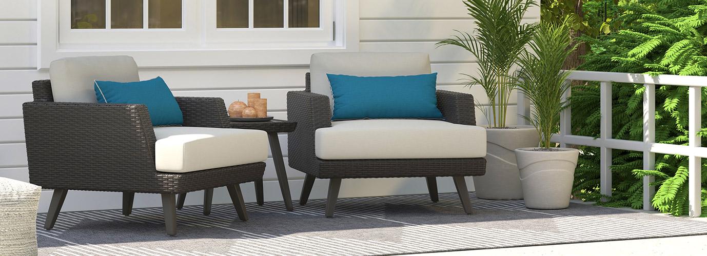 RST Brands Portofino Club Chair & Side Table