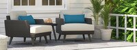 Portofino® Casual Sunbrella® Outdoor Club Chairs & Side Table - Dove
