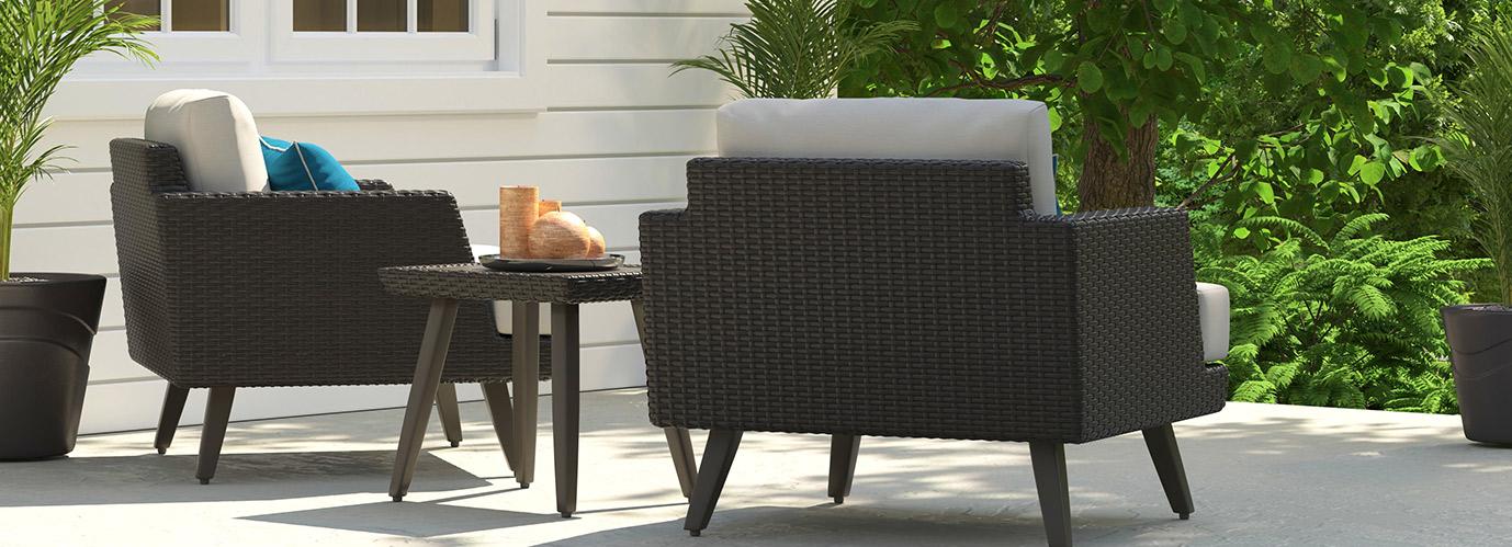 RST Brands Portofino Club Chair & Side Table - Thumbnail 4