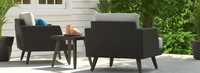 Portofino® Casual Sunbrella® Outdoor Club Chairs & Side Table - Dove