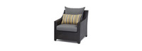 Deco™ 5 Piece Sunbrella® Outdoor Club Chair & Ottoman Set - Charcoal Gray