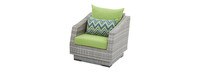 Cannes™ 5 Piece Club Chair and Ottoman Set - Ginkgo Green