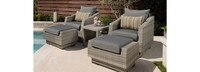 Cannes™ 5 Piece Club Chair and Ottoman Set - Ginkgo Green