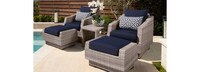 Cannes™ 5 Piece Club Chair and Ottoman Set - Ginkgo Green
