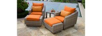 Cannes™ 5 Piece Club Chair and Ottoman Set - Ginkgo Green