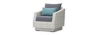 Cannes™ 5 Piece Club Chair & Ottoman Set - Gray