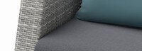 Cannes™ 5 Piece Polyester Outdoor Club Chair & Ottoman Set - Gray