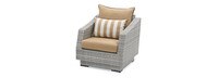Cannes™ 5 Piece Sunbrella® Outdoor Club Chair & Ottoman Set - Maxim Beige