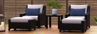Deco™ 5 Piece Club Chair and Ottoman Set - Gray
