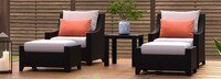 Deco™ 5 Piece Club Chair and Ottoman Set - Gray