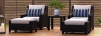 Deco™ 5 Piece Club Chair and Ottoman Set - Gray