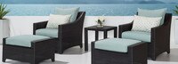 Deco™ 5 Piece Club Chair and Ottoman Set - Gray