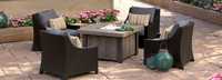 Deco™ 5 Piece Fire Chat Set- Charcoal Gray