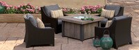 Deco™ 5 Piece Fire Chat Set- Charcoal Gray