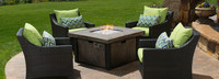 Deco™ 5 Piece Fire Chat Set- Charcoal Gray