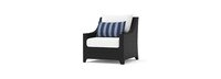 Deco™ 5 Piece Sunbrella® Outdoor Fire Chat Set - Centered Ink
