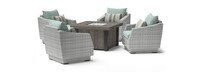 Cannes™ 5 Piece Fire Chat Set - Bliss Blue