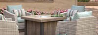 Cannes™ 5 Piece Fire Chat Set - Bliss Blue