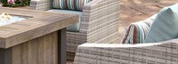 Cannes™ 5 Piece Fire Chat Set - Bliss Blue