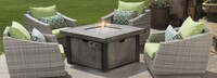 Cannes™ 5 Piece Fire Chat Set - Bliss Blue
