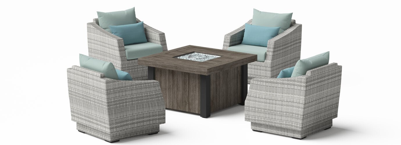 RST Brands Cannes Outdoor Fire Chat Set