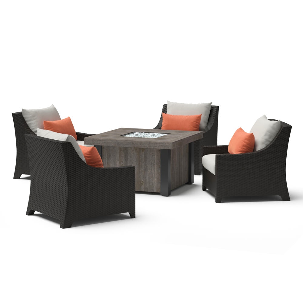 Deco™ 5 Piece Fire Chat Set - Cast Coral