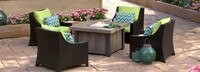 Deco™ 5 Piece Fire Chat Set- Ginkgo Green