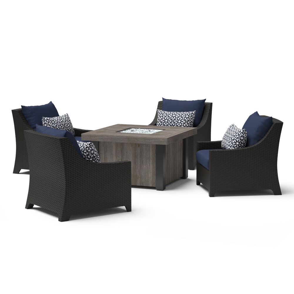 Deco™ 5 Piece Fire Chat Set- Navy Blue