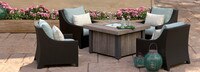 Deco™ 5 Piece Fire Chat Set - Spa Blue