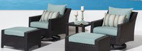 Deco™ 5 Piece Motion Club & Ottoman Set - Bliss Blue