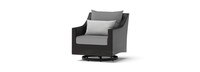 Deco™ 5 Piece Sunbrella® Outdoor Motion Club & Ottoman Set - Charcoal Gray