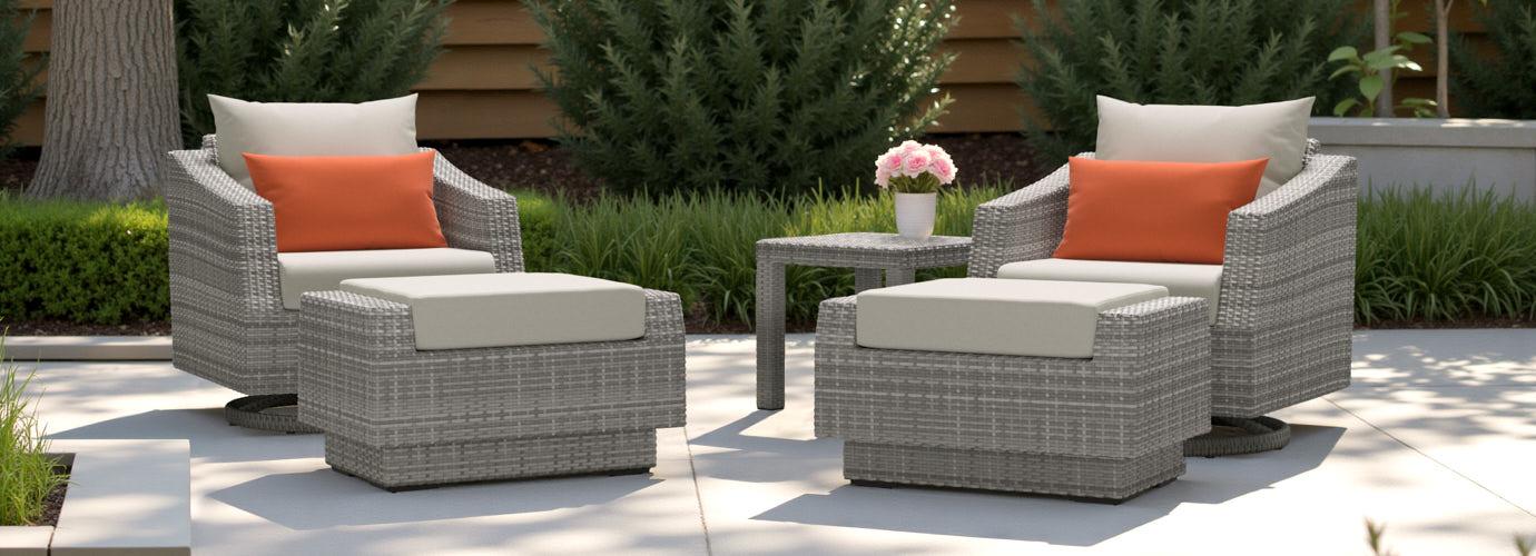 RST Brands Cannes Motion Club & Ottoman Set - Thumbnail 2