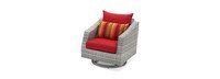 Cannes™ 5 Piece Sunbrella® Outdoor Motion Club & Ottoman Set - Sunset Red