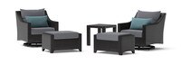 Deco™ 5 Piece Outdoor Motion Club & Ottoman Set - Olefin Gray