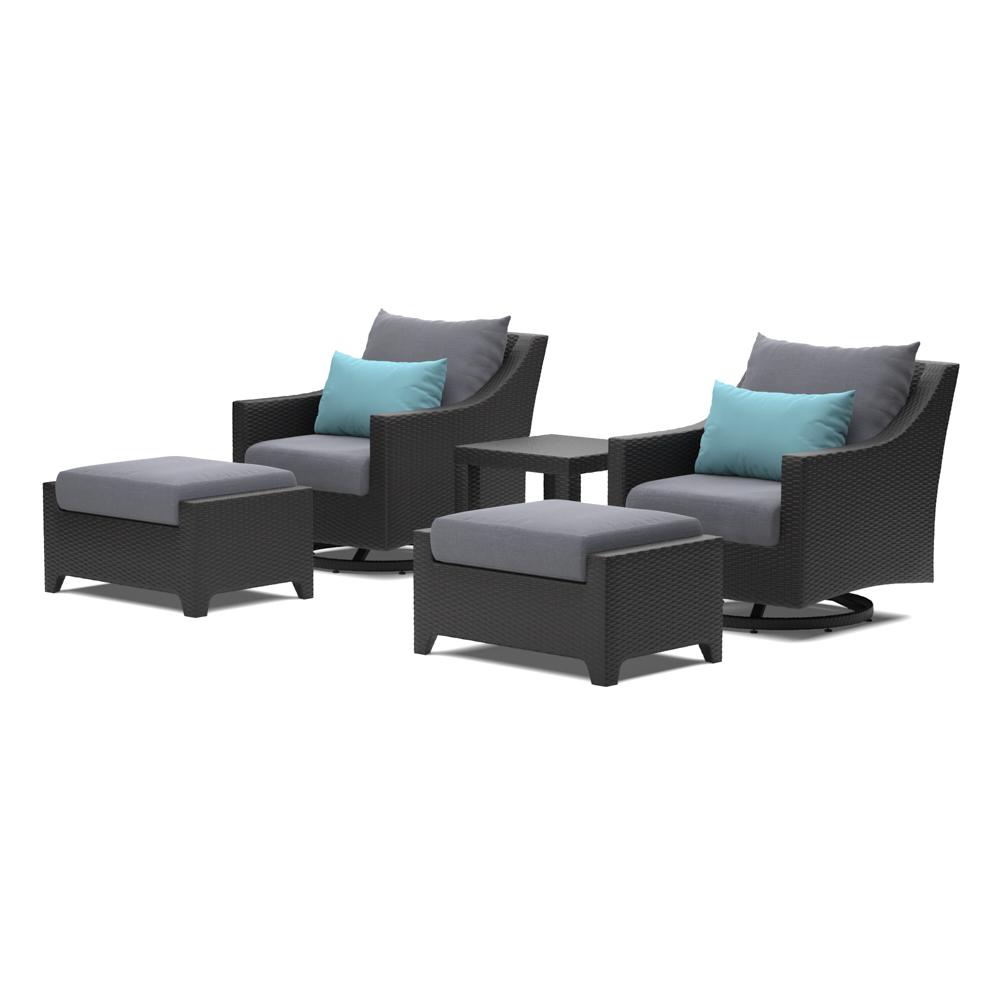 Deco™ 5 Piece Motion Club & Ottoman Set - Gray