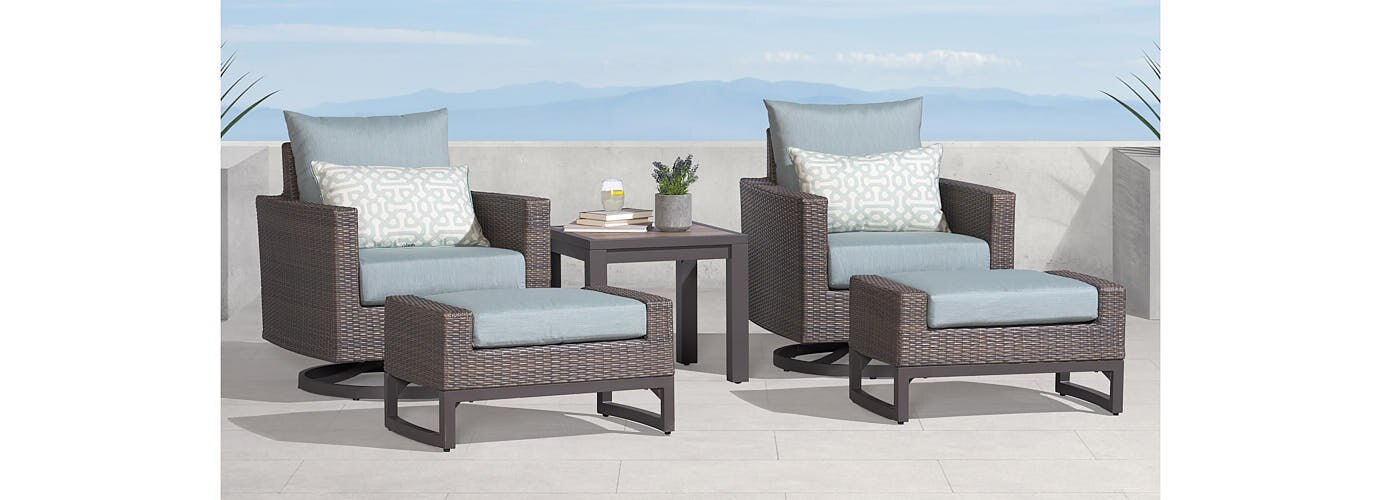 RST Brands Milea Outdoor Club Seating Set - Thumbnail 5