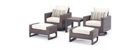 Milea™ 5 Piece Sunbrella® Outdoor Club Seating Set - Natural Beige