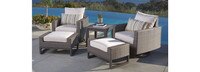 Milea™ 5 Piece Sunbrella® Outdoor Club Seating Set - Natural Beige