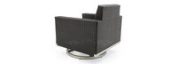 Milo™ Espresso 5 Piece Sunbrella® Outdoor Motion Club Set - Charcoal Gray