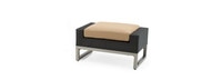 Milo™ Espresso 5 Piece Sunbrella® Outdoor Motion Club Set - Maxim Beige