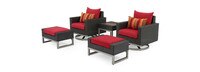 Milo™ Espresso 5 Piece Motion Club Set - Sunset Red