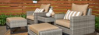 Milo™ Gray 5 Piece Motion Club Set - Charcoal Gray