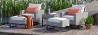 Milo™ Gray 5 Piece Motion Club Set - Cast Coral