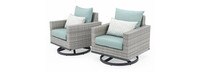 Milo™ Gray 5 Piece Motion Club Set - Spa Blue