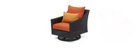 Deco™ 5 Piece Sunbrella® Outdoor Motion Club & Ottoman Set - Tikka Orange
