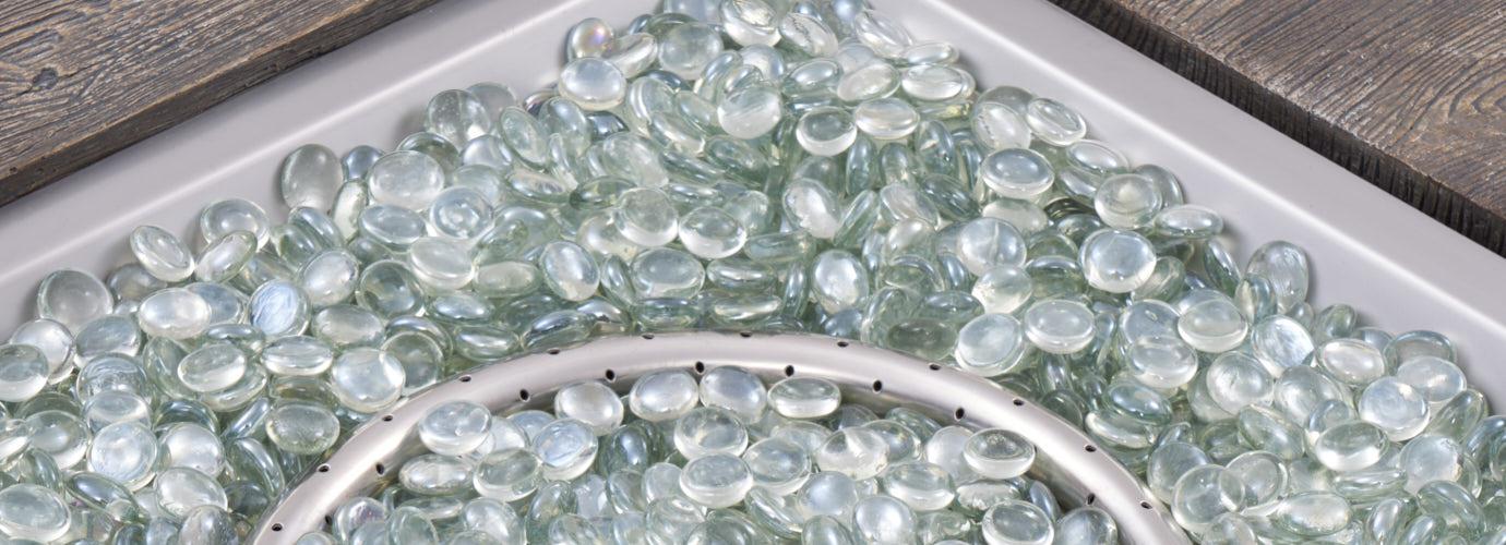 Deco™ 5 Piece Sunbrella® Outdoor Motion Fire Chat Set - Bliss Ink